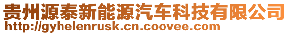 貴州源泰新能源汽車科技有限公司