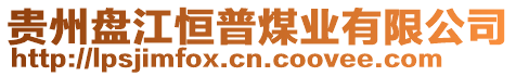 貴州盤江恒普煤業有限公司