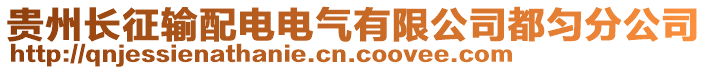貴州長征輸配電電氣有限公司都勻分公司