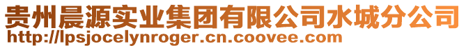 貴州晨源實(shí)業(yè)集團(tuán)有限公司水城分公司