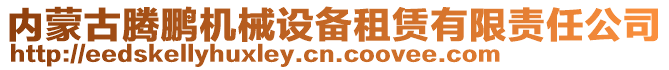 內(nèi)蒙古騰鵬機(jī)械設(shè)備租賃有限責(zé)任公司