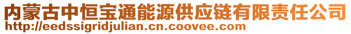 內(nèi)蒙古中恒寶通能源供應(yīng)鏈有限責(zé)任公司