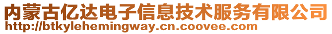 內(nèi)蒙古億達電子信息技術(shù)服務(wù)有限公司