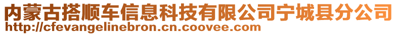 內(nèi)蒙古搭順車信息科技有限公司寧城縣分公司