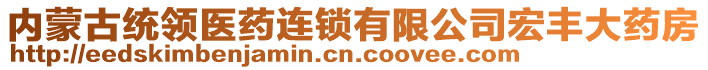 內(nèi)蒙古統(tǒng)領(lǐng)醫(yī)藥連鎖有限公司宏豐大藥房