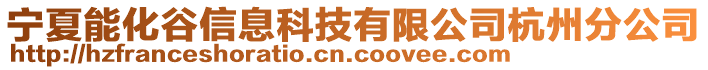 寧夏能化谷信息科技有限公司杭州分公司