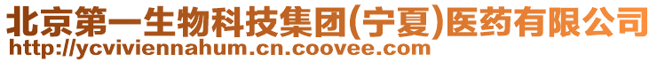 北京第一生物科技集團(寧夏)醫藥有限公司