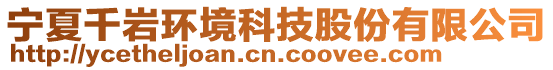 寧夏千巖環(huán)境科技股份有限公司