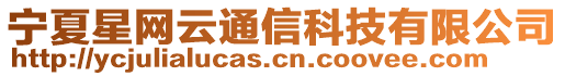 寧夏星網云通信科技有限公司