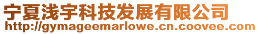 寧夏淺宇科技發(fā)展有限公司