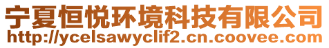 寧夏恒悅環(huán)境科技有限公司