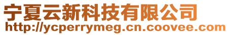 寧夏云新科技有限公司