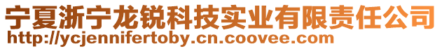 寧夏浙寧龍銳科技實業有限責任公司