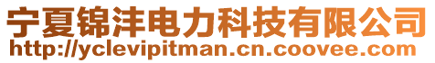 寧夏錦灃電力科技有限公司