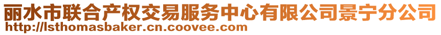 麗水市聯(lián)合產(chǎn)權(quán)交易服務(wù)中心有限公司景寧分公司