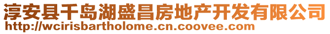 淳安縣千島湖盛昌房地產(chǎn)開發(fā)有限公司