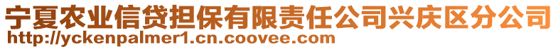 寧夏農業信貸擔保有限責任公司興慶區分公司