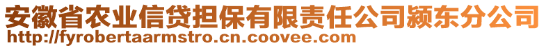 安徽省農(nóng)業(yè)信貸擔(dān)保有限責(zé)任公司潁東分公司