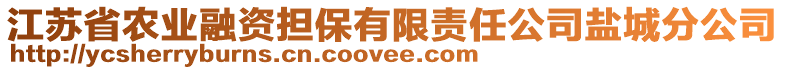 江蘇省農業融資擔保有限責任公司鹽城分公司