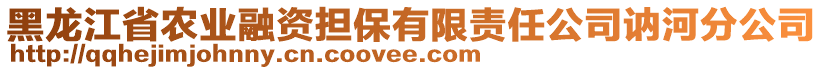 黑龍江省農(nóng)業(yè)融資擔(dān)保有限責(zé)任公司訥河分公司