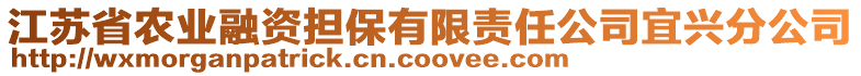 江蘇省農(nóng)業(yè)融資擔(dān)保有限責(zé)任公司宜興分公司