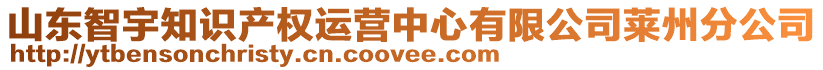 山東智宇知識(shí)產(chǎn)權(quán)運(yùn)營(yíng)中心有限公司萊州分公司