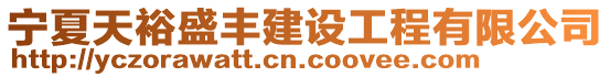 寧夏天裕盛豐建設工程有限公司