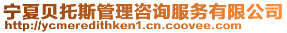 寧夏貝托斯管理咨詢服務有限公司