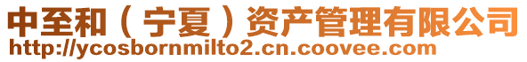 中至和（寧夏）資產(chǎn)管理有限公司