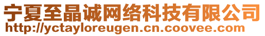 寧夏至晶誠(chéng)網(wǎng)絡(luò)科技有限公司