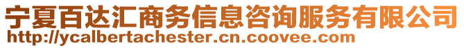 寧夏百達(dá)匯商務(wù)信息咨詢服務(wù)有限公司