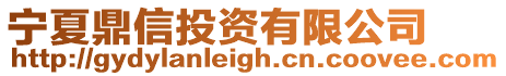 寧夏鼎信投資有限公司