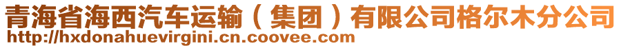 青海省海西汽車運(yùn)輸（集團(tuán)）有限公司格爾木分公司