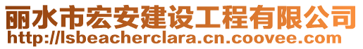 麗水市宏安建設(shè)工程有限公司