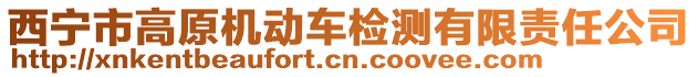 西寧市高原機動車檢測有限責(zé)任公司