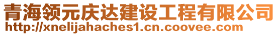 青海領(lǐng)元慶達(dá)建設(shè)工程有限公司