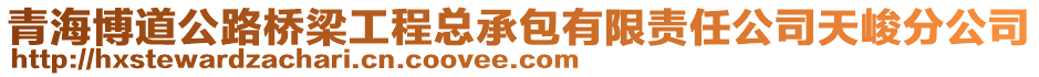 青海博道公路橋梁工程總承包有限責(zé)任公司天峻分公司