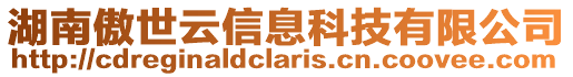 湖南傲世云信息科技有限公司