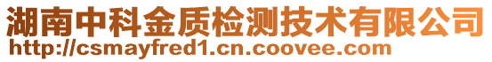 湖南中科金质检测技术有限公司