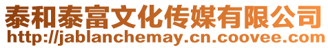 泰和泰富文化傳媒有限公司