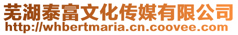 蕪湖泰富文化傳媒有限公司