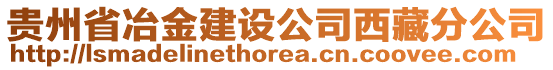 貴州省冶金建設(shè)公司西藏分公司