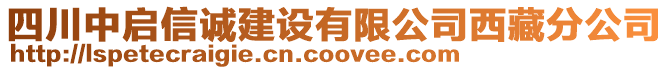 四川中啟信誠建設(shè)有限公司西藏分公司