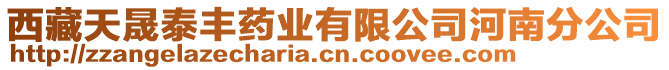 西藏天晟泰豐藥業(yè)有限公司河南分公司