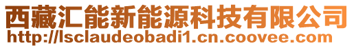 西藏匯能新能源科技有限公司