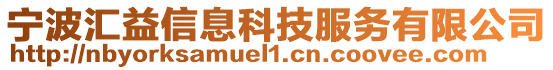 寧波匯益信息科技服務(wù)有限公司