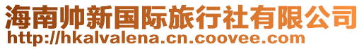 海南帥新國(guó)際旅行社有限公司