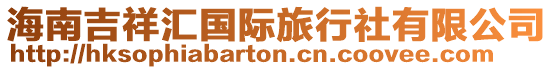 海南吉祥匯國際旅行社有限公司