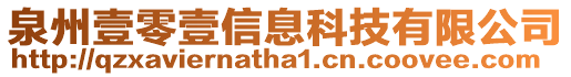 泉州壹零壹信息科技有限公司