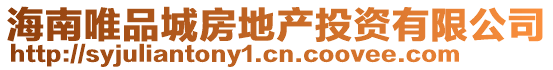 海南唯品城房地產投資有限公司